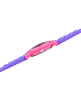 EwatchFactory Girl's Disney Toy Story 4 Bo Peep Purple Plastic Time Teacher Strap Watch 32mm