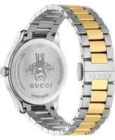 Gucci Unisex G-Timeless Two-Tone Stainless Steel Bracelet Watch 38mm