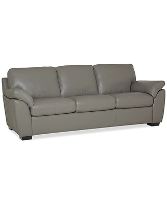 Lothan 87" Leather Sofa, Created for Macy's