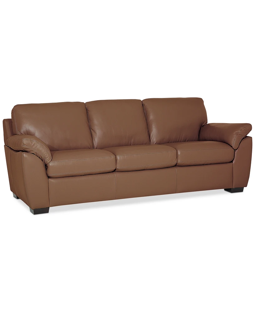 Lothan 87" Leather Sofa, Created for Macy's