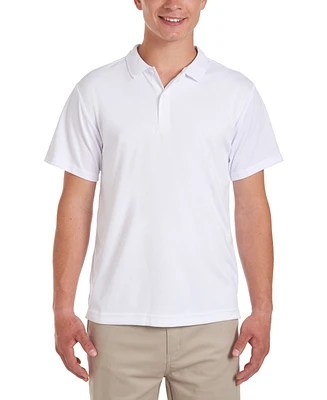 Nautica Young Men Uniform Short Sleeve Performance Stretch Polo