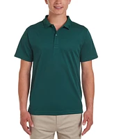 Nautica Young Men Uniform Short Sleeve Performance Stretch Polo