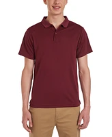 Nautica Young Men Uniform Short Sleeve Performance Stretch Polo