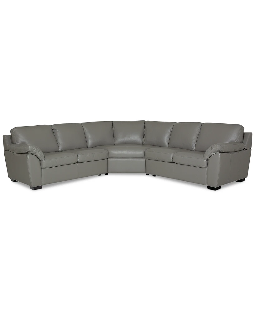 Lothan -Pc. Leather Sectional Sofa