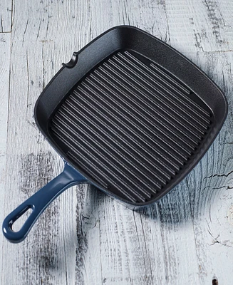Chefs Classic Enameled Cast Iron 9.25" Square Grill Pan