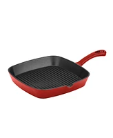 Chefs Classic Enameled Cast Iron 9.25" Square Grill Pan