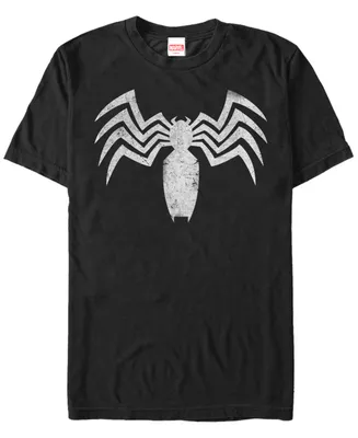 Marvel Men's Venom Distressed Chest Logo Short Sleeve T-Shirt