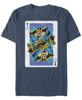 Marvel Men's Comic Collection Thanos Playing Cards Short Sleeve T-Shirt