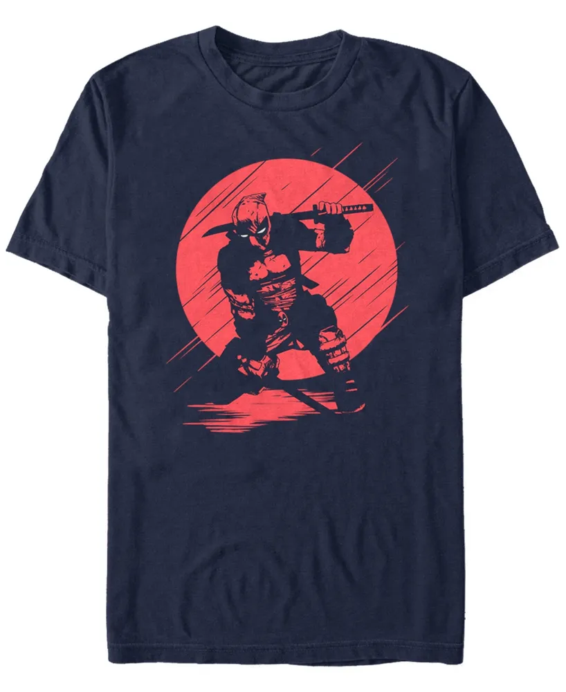 Marvel Men's Deadpool Samurai Stance Silhouette Short Sleeve T-Shirt