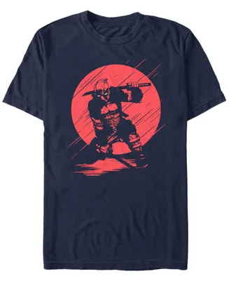 Marvel Men's Deadpool Samurai Stance Silhouette Short Sleeve T-Shirt