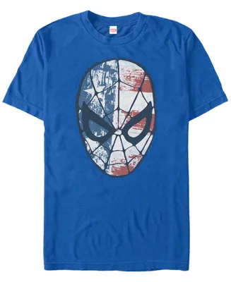 Marvel Men's Comic Collection Patriotic Spider-Man Short Sleeve T-Shirt