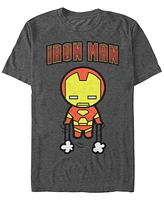 Marvel Men's Comic Collection Kawaii Iron Man Short Sleeve T-Shirt