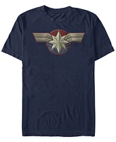 Captain Marvel Men's Uniform Costume Short Sleeve T-Shirt