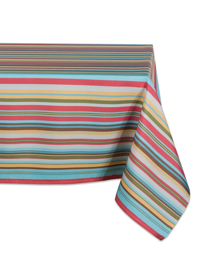 Summer Stripe Outdoor Tablecloth 60" x 120"