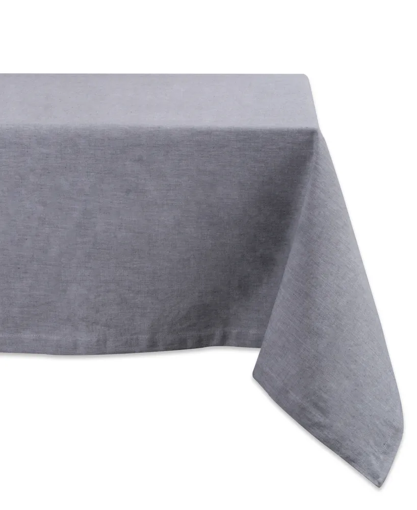 Solid Chambray Tablecloth 60" x 120"