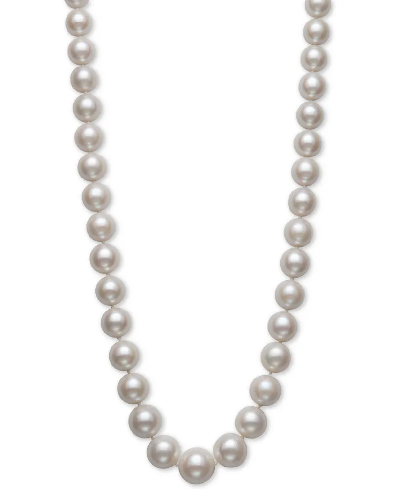 Belle de Mer Cultured Freshwater Pearl Graduated 17-1/2" Strand Necklace (11-14mm) in 14k Gold, Created for Macy's