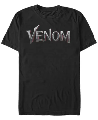 Marvel Men's Venom Chrome Logo Short Sleeve T-Shirt