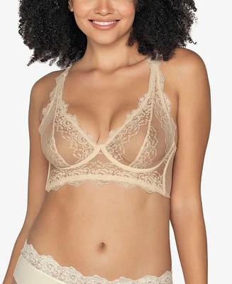 Leonisa Sheer Lace Bustier Bralette Lingerie with Underwire