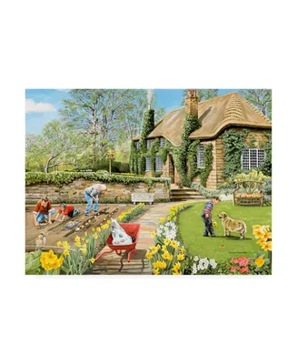 Trevor Mitchell Spring Garden Scene Canvas Art