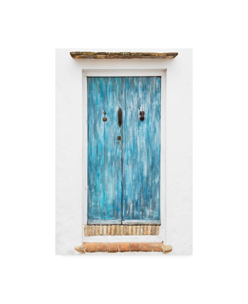 Philippe Hugonnard Made in Spain Old Blue Door Canvas Art - 27" x 33.5"