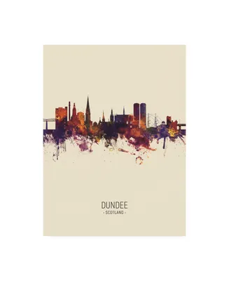 Michael Tompsett Dundee Scotland Skyline Portrait Iii Canvas Art - 27" x 33.5"