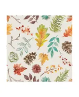 Mary Urban Autumn Friends Pattern Iia Canvas Art - 15.5" x 21"