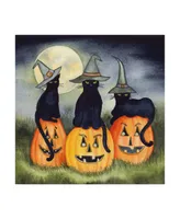 Kathleen Parr McKenna Haunting Halloween Night Ii No Border Canvas Art