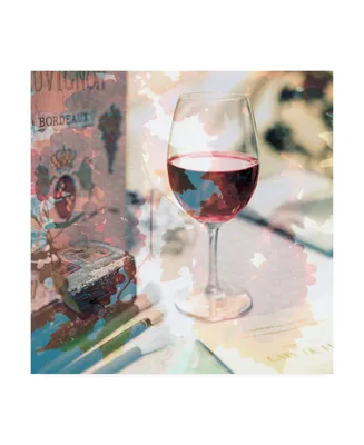 Alan Blaustein Bordeaux Vineyard Cafe #1 Canvas Art