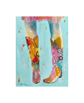 Pamela K. Beer Cowgirl Boots Canvas Art - 24" x 32"