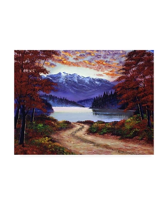 David Lloyd Glover Road to Green Lake Canvas Art - 37" x 49"