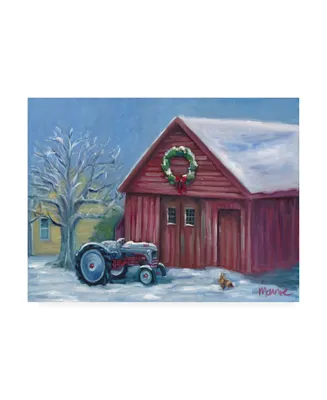 Marnie Bourque Fresh Snow Red Home Canvas Art