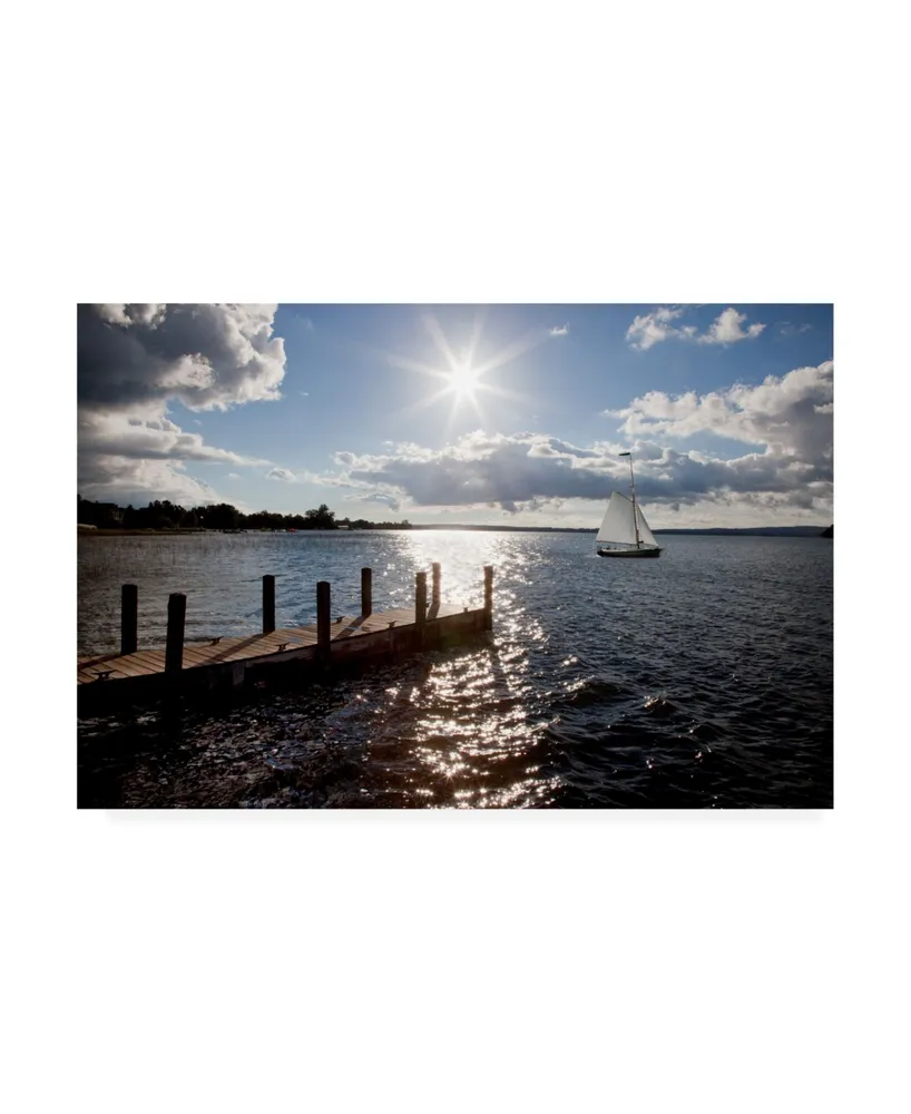 Monte Nagler Sunrise at Crooked Lake Canvas Art