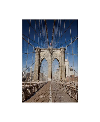 Monte Nagler Brooklyn Bridge New York City New York Color Canvas Art - 20" x 25"