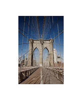 Monte Nagler Brooklyn Bridge New York City New York Color Canvas Art - 20" x 25"