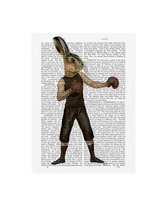 Fab Funky Boxing Hare Gloves Canvas Art