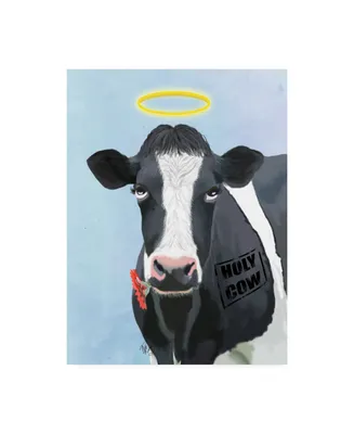 Fab Funky Holy Cow Canvas Art - 15.5" x 21"