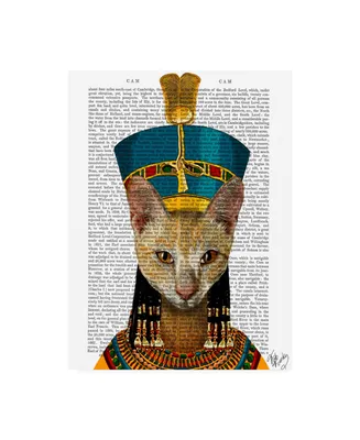 Fab Funky Egyptian Queen Cat Canvas Art