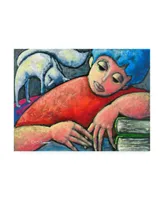 Oscar Ortiz The Girls Cat Canvas Art - 15.5" x 21"