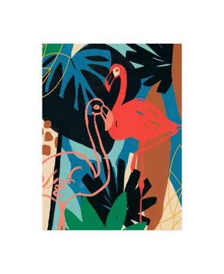 June Erica Vess Funky Flamingo Ii Canvas Art - 15.5" x 21"