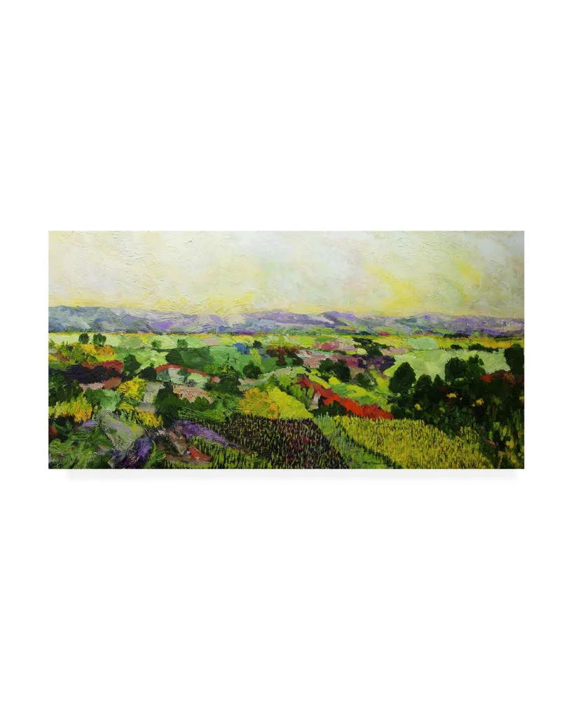 Allan Friedlander Dawns Early Light Green Canvas Art