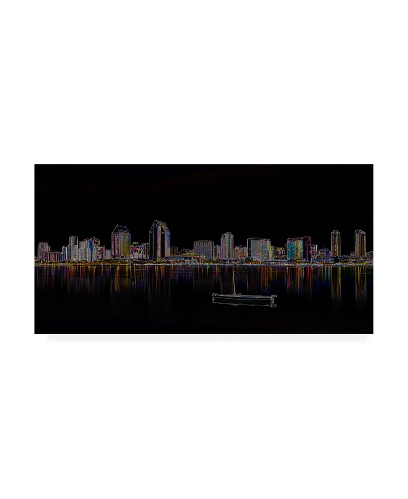 Ellicia Amando San Diego Glowing Canvas Art - 36.5" x 48"