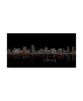 Ellicia Amando San Diego Glowing Canvas Art - 36.5" x 48"