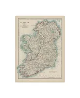 Johnston Johnstons Map of Ireland Canvas Art - 27" x 33.5"