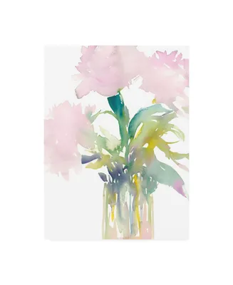 Samuel Dixon Pink Flowers in Vase Canvas Art