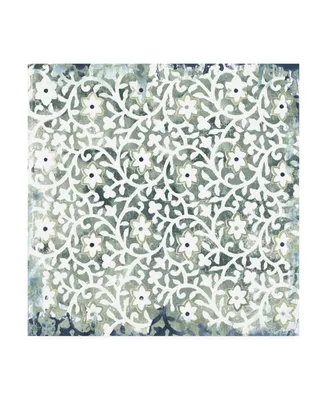 June Erica Vess Flower Stone Tile Iii Canvas Art - 15.5" x 21"