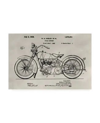 Alicia Ludwig Patent Motorcycle Canvas Art