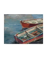 Ethan Harper Boats By the Lake I Canvas Art - 20" x 25"