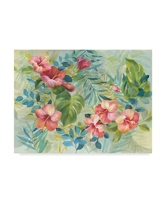 Danhui Nai Hibiscus Garden Canvas Art - 37" x 49"