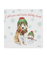 Beth Grove Holiday Paws Iv Canvas Art - 15" x 20"