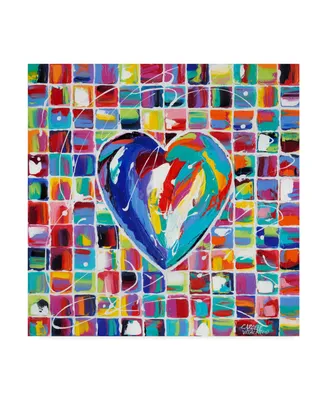 Carolee Vitaletti Hearts of a Different Color I Canvas Art - 15" x 20"